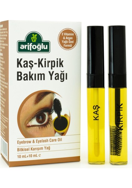Kaş ve Kirpik Bakım Yağı 2'li Set 20+20 ml – Doğal E Vitamini ve Organik Argan Yağı ile Besleyici, Uzun Süre Etkili fiyatları