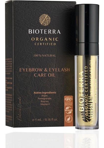 Organik Sertifikalı Kaş ve Kirpik Bakım Yağı 5 ml – Argan ve Jojoba Yağlı, Doğal Besleyici ve Güçlendirici Etki indirimleri