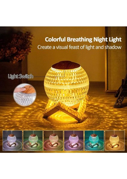 Hava Nemlendirici Buhar Makinesi Hava Nemlendirici Difüzör Gece Lambası Ful LED 350 ml modelleri