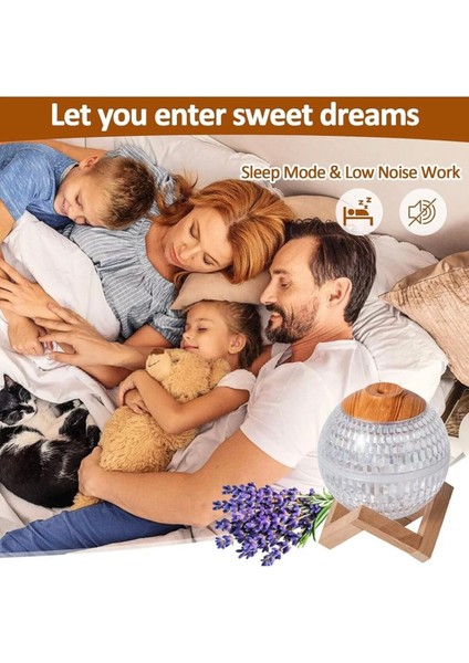 Hava Nemlendirici Buhar Makinesi Hava Nemlendirici Difüzör Gece Lambası Ful LED 350 ml fırsatları