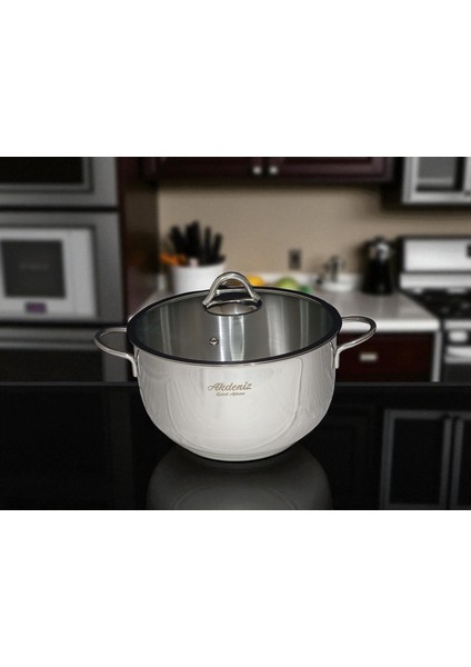 16 cm Cam Kapaklı Derin Çelik Tencere fiyatları