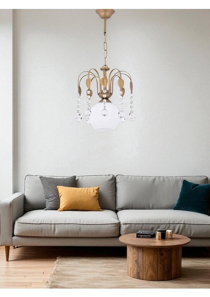 Şemsiye Tekli Avize Eskitme – Cam Başlıklı Kristal Taşlı Sarkıt Avize fırsatları