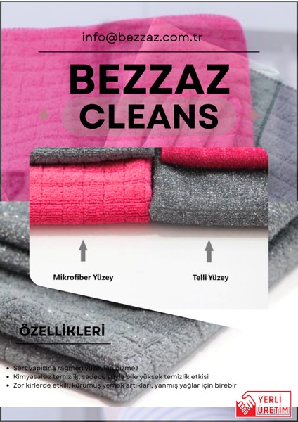 (5 Adet) Telli Ovma Zor Kir Bezi 40*40 cm modelleri