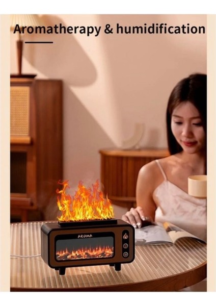 Hava Nemlendirici Buhar Makinası Difüzör 7 Renkler LED Ultrasonik Aroma Esansiyel Yağı Alev fiyatları