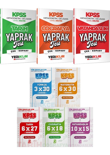 Ortaöğretim Ön Lisans Tarih Coğrafya Vatandaşlık Yaprak Test - 5 Ders 31 Deneme