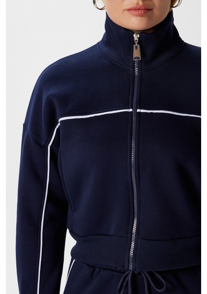 Kadın Lexi Içi Polarlı Şeritli Lacivert Alt Üst Eşofman Takımı indirimleri