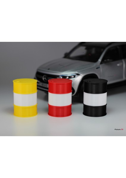 1:18 Ölçek Diorama Yağ Varili (3lü Set)