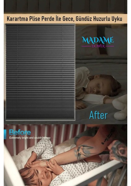 Karartma Blackout Plise Perde Antrasit, Yanmaz ve Antialerjik Kumaş Katlanır Cam Balkon Pvc Pencere Perdesi modelleri