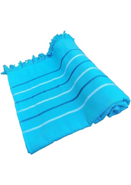 Peştemal Plaj Havlusu &#37;100 Pamuklu 70X150 cm Turkuaz Waves modelleri