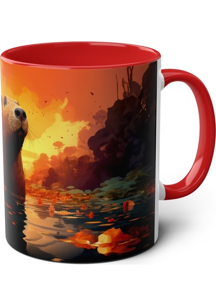 Su Samuru Temalı Baskılı Kupa Bardak fiyatları