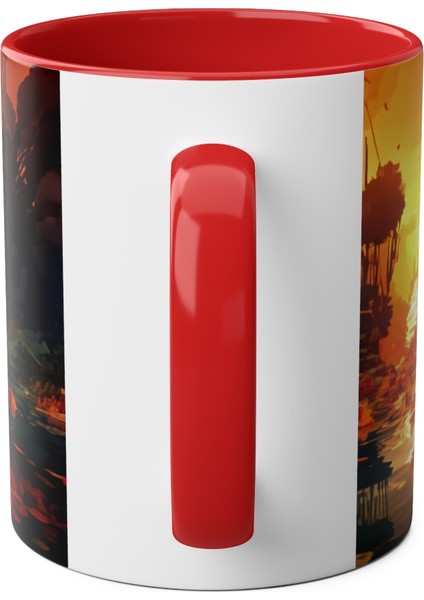 Su Samuru Temalı Baskılı Kupa Bardak