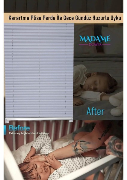 Karartma Blackout Plise Perde Gri, Yanmaz ve Antialerjik Kumaş Katlanır Cam Balkon Pvc Pencere Perdesi fiyatları