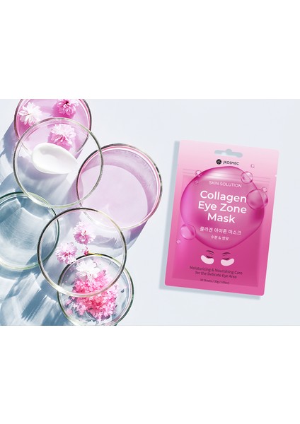 Kolajen Destekli Göz Çevresi Maskesi 30 Adet – Yoğun Nemlendirme ve Parlaklık Veren Skin Solution Set