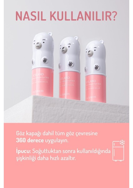 Iceland Kolajenli Nemlendirici Göz Çevresi Stick 10 g – Yoğun Nemlendirme ve Canlandırıcı Etki indirimleri