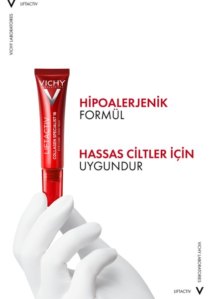 Liftactiv Collagen Specialist Göz Çevresi Kremi 15 ml – Yaşlanma Karşıtı, Sıkılaştırıcı ve Kolajen Destekli Bakım