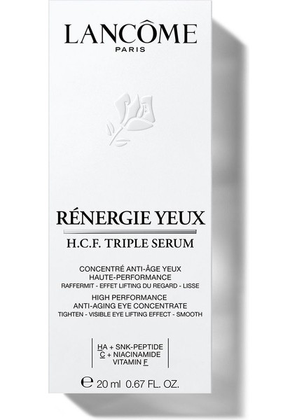 Rénergie Triple Eye Serum 20 ml – Göz Çevresi Kırışıklık Karşıtı ve Sıkılaştırıcı Bakım Serumu