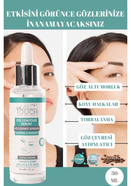 Göz Altı Morluk, Torbalanma ve Koyu Halkalara Karşı Aydınlatıcı Göz Çevresi Serumu 30 ml – Canlandırıcı Etkili