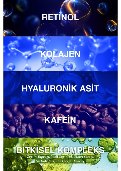 Age Reverse Göz Kremi 15 ml – %10 Retinol ve Kafein ile Göz Çevresinde Dolgunluk ve Sıkılık Bakımı