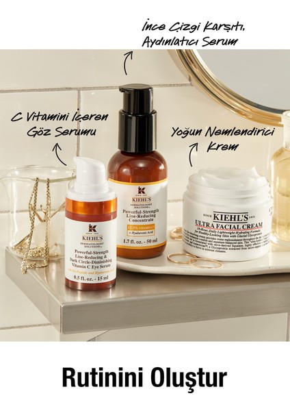 Powerful-Strength Koyu Halka Karşıtı Göz Serumu 15 ml – C Vitamini ve Hyalüronik Asit ile Aydınlatıcı ve Nemlendirici Etki