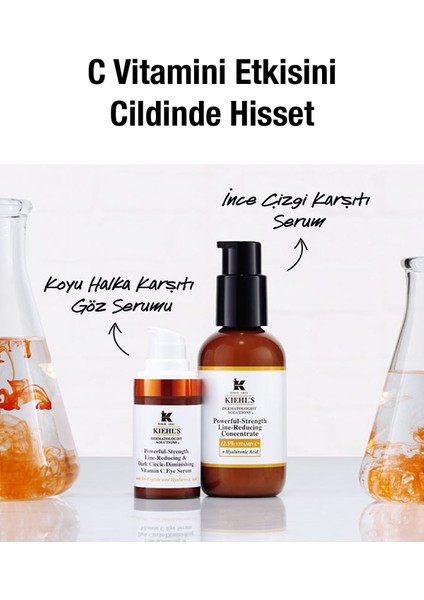 Powerful-Strength Koyu Halka Karşıtı Göz Serumu 15 ml – C Vitamini ve Hyalüronik Asit ile Aydınlatıcı ve Nemlendirici Etki