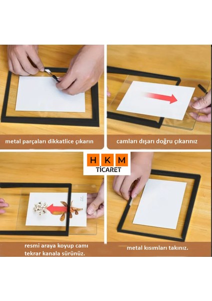 10X15 cm Siyah Metal Çerçeve! Şık Dekoratif Fotoğraf Çerçevesi! Ayaklı Çift Camlı Çerçeve fiyatları