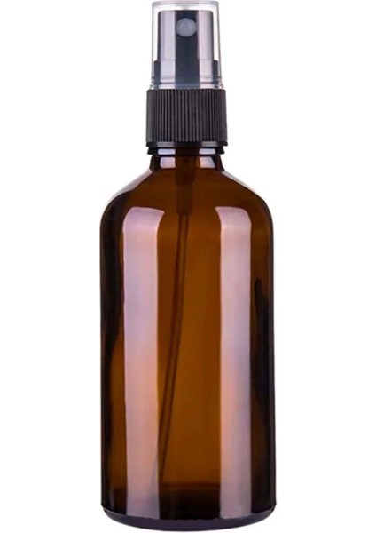 4 Adet 100 ml Amber Kapaklı Siyah Sprey 100 cc Fısfıs Kolonya Dezenfektan Kahverengi Cam Şişe fiyatları