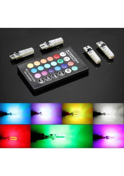 Kumandalı T10 Rgb LED Ampül Rgb Renkli