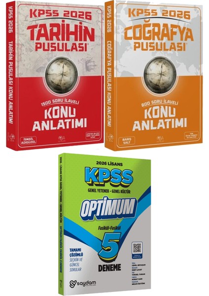2026 Kpss Tarihin Pusulası Coğrafya Pusulası Konu Anlatımı - Lisans Optimum 5 Deneme