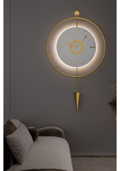 Kadranlı-Masippi Dekoratif Metal(Mobilya)Duvar Saati