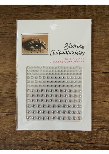 1 Adet Inci Taşlı Yapıştırma Tırnak Saç Makyaj Stickerı Yüz Taşı Yapışkanı Taş Sticker