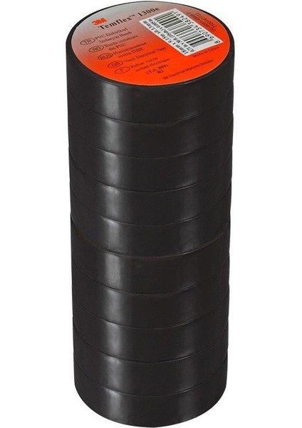 Temflex 1300E Siyah 10'lu Paket Pvc Izole Bant 0.13X19X0.13MM modelleri