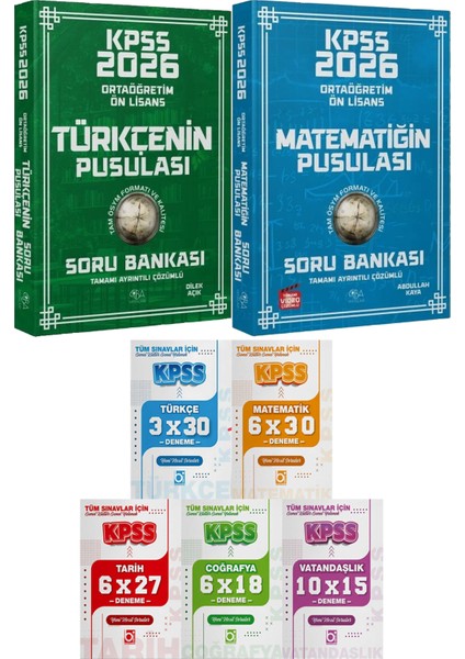 Kpss Ortaöğretim Ön Lisans Türkçenin Matematiğin Pusulası Soru - 5 Ders 31 Deneme