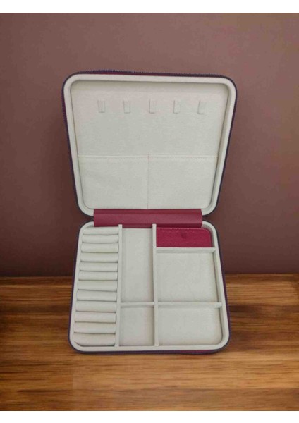 Büyük Boy Takı Kutusu 27X24 | Zarif ve Çok Bölmeli Mücevher Organizeri fiyatları