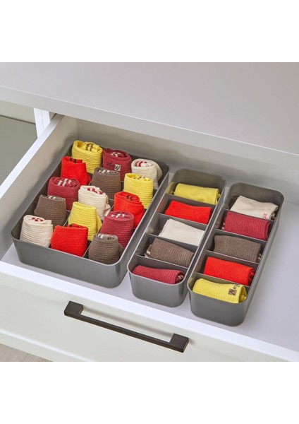 ORGASET 3'lü Düzenleyici Antrasit, mutfak, banyo, ofis, yatak odası, makyaj masası organizer set fırsatları