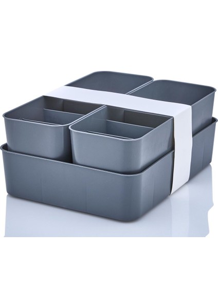 ORGASET 3'lü Düzenleyici Antrasit, mutfak, banyo, ofis, yatak odası, makyaj masası organizer set indirimleri