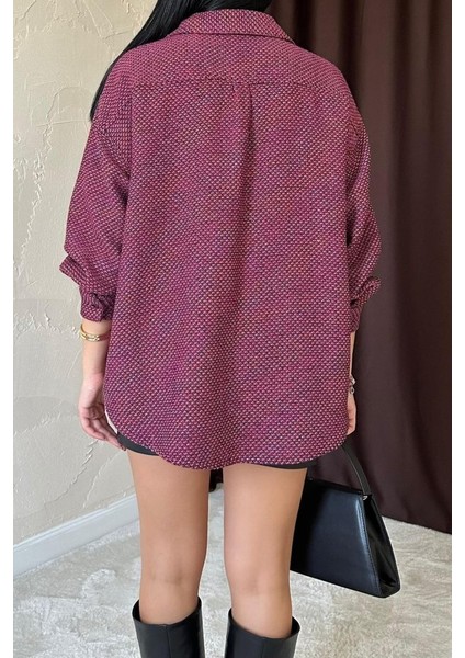 Fuşya Işıltılı Gömlek fırsatları