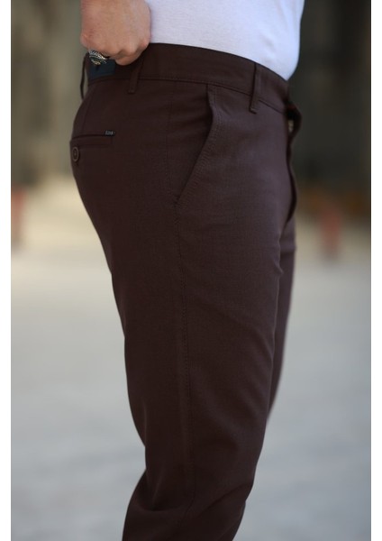 Erkek Düz Kesim Bilek Boy Kumaş Pantolon modelleri