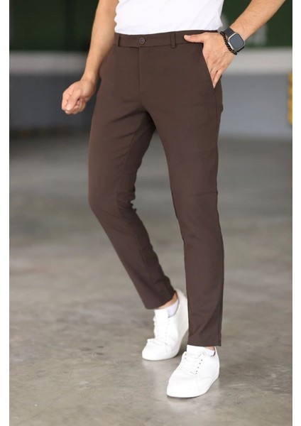 Erkek Düz Kesim Bilek Boy Kumaş Pantolon fırsatları