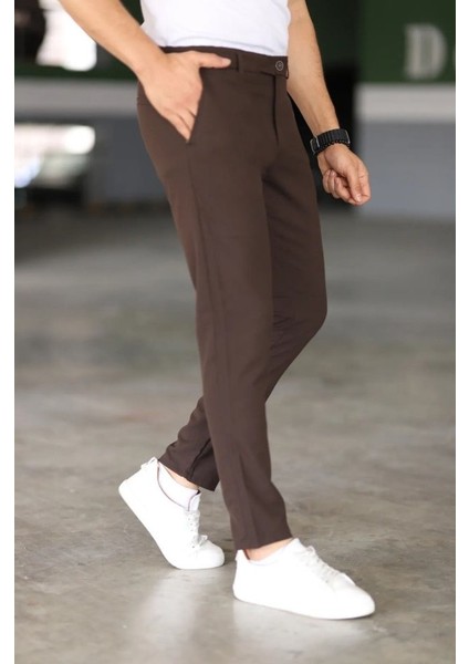 Erkek Düz Kesim Bilek Boy Kumaş Pantolon indirimleri