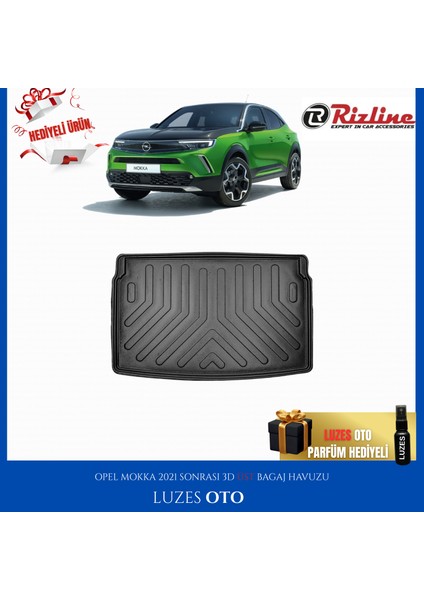 Opel Mokka 3D Üst Bagaj Havuzu 2021-2022-2023-2024-2025