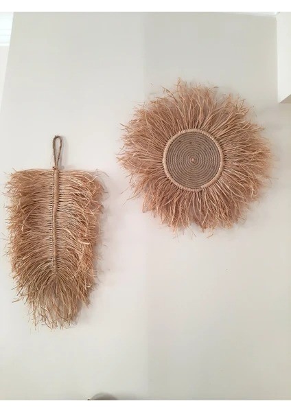 2li Duvar Süsü Rafya Bohem