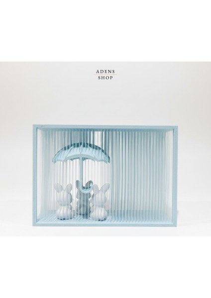 Yağmurdan Korunan Tavşanlar Sevimli Ev Dekoru (3 Tavşan Dahil) fiyatları