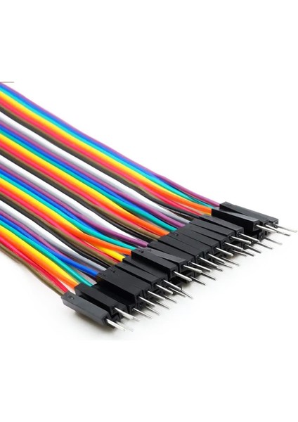 20 cm Erkek/erkek Jumper Kablo (40'lı Paket)