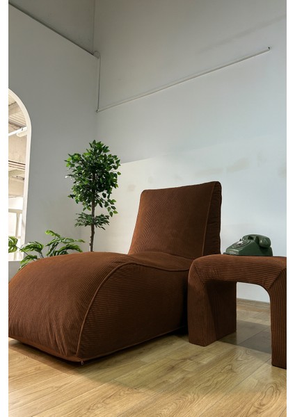 Yeni Nesil Tedy Mokka Kahverengi Aktivite Koltuğu Dinlenme Koltuğu Puf Bench Tv Koltuğu Oyuncu Koltuğu