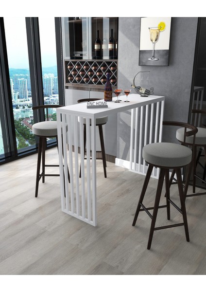 Bar Masası Metal Iskeletli Yüksek Yemek Masası Mutfak Masası Dresuar Kahve Köşesi Peteküstü modelleri