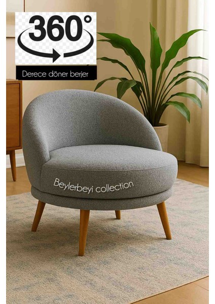 360 Derece Döner Berjer, Papatya Berjer, Tekli Koltuk, Mekanizmalı Berjer