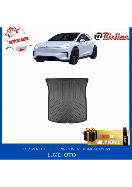 Tesla Model Y Juniper 3D Bagaj Havuzu 2025 Model Uyumlu