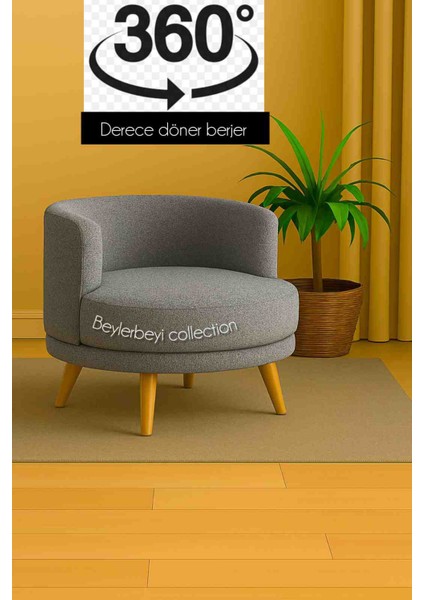 360 Derece Döner Berjer,koltuk, Mekanizmalı Döner Berjer