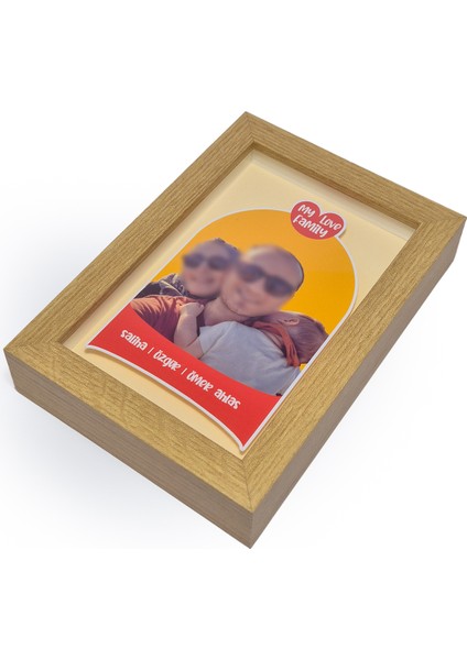 Kişiye Özel Tasarım Dekoratif Derin Çerçeve - 10X15 cm Masaüstü Çerçeve indirimleri