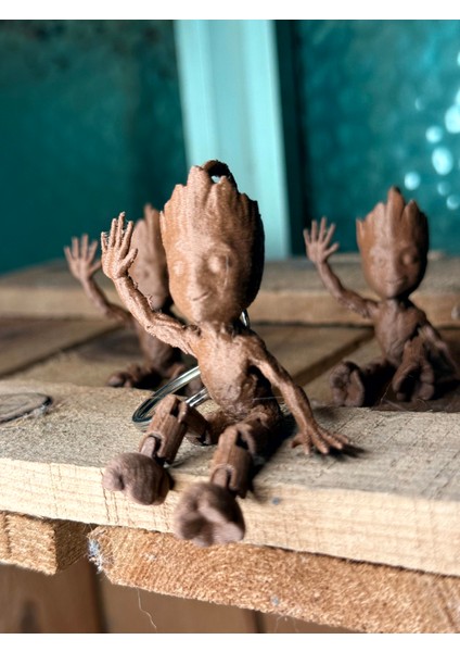 Groot Anahtarlık 1'Lİ Set – Hareketli Eklemli 3D Charm Biblo Figür Hediyelik modelleri